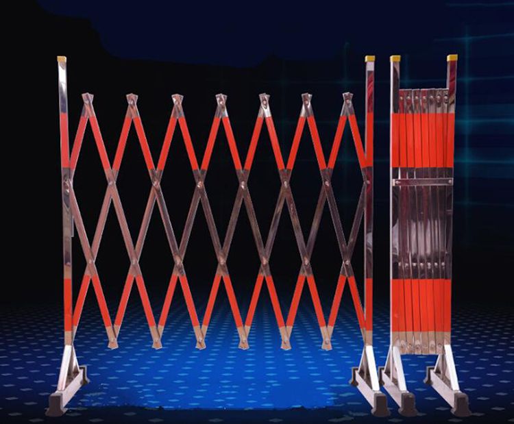 不锈钢片式伸缩安全围栏